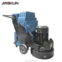 JINGKUN Meuleuse à béton industrielle pour sols, manuelle, portable, haute efficacité, pour le nivellement des sols, l'élimination de la poussière