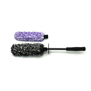 Brosse à roue en microfibre professionnelle remplaçable pour voiture, tête plate, nettoyant pour jantes et pneus sans rayures pour le detailing automobile - Product Image 6