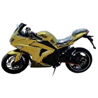 Scooter Eléctrico de Carreras V6 Little Ninja, Chapado en Oro, 5000W, Velocidad Máxima de 180km/h, Motor de 48V, Carga de 150KG, Scooter Eléctrico de Lujo de Fábrica