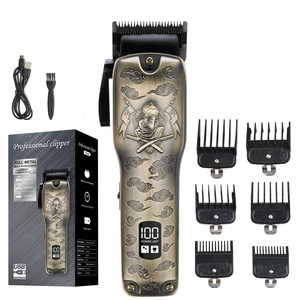Kit de Aseo Profesional Inalámbrico para Barbero: Recortadora de Pelo 0mm de Corte a Cero para Acabados Precisos, Afeitadora Eléctrica Doméstica - Product Image 4