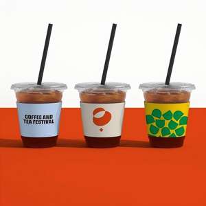 Wholesale Custom Logo Printed Disposable Takeaway Cold <strong>Drink</strong> Paper Cups for <strong>Small</strong> Business - Product Image 2