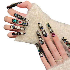 <span class=keywords><strong>เล็บ</strong></span>ปลอมคุณภาพสูง งานแฮนด์เมด สไตล์ INS <span class=keywords><strong>ลาย</strong></span>ดาวสี่แฉก สำหรับติดนิ้วมือ-ขายส่งจากโรงงาน - Product Image 1