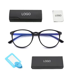 Top Tr90 Anti Blue zum Blockieren von leichten Computer brillen Handy Blue light Blocking Protection Runde Brillen