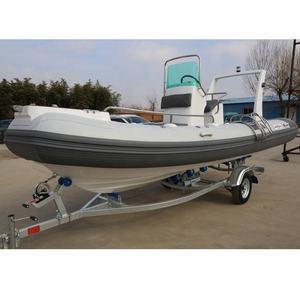 CE 17ft 5.2m الرياضة الضلع قارب زورق الصيد هيبالون نفخ التجديف قوارب مع محرك خارجي - Product Image 2