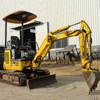 Mini-excavatrice sur chenilles diesel Komatsu 3 tonnes, modèle 2007, d'occasion, moteur, pompe, roulement inclus, testée et inspectée, 100% Japon
