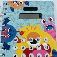 Agenda d'affaires personnalisé avec calculatrice, impression numérique, reliure spirale A5/A6, couleur personnalisée, cadeau pour les étudiants