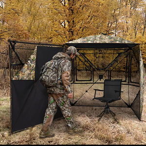 الغابات في الهواء الطلق عالية الجودة المحمولة 2-3 شخص باب مفتوح درجة رؤية من خلال الصيد تمويه الأرض العمياء - Product Image 4