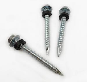 Vis autoforeuses <span class=keywords><strong>à</strong></span> tête fraisée Ph 4,2 X 25 mm 4,2 X 16 mm galvanisées avec queue en cuillère - Product Image 3