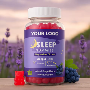 Gummies <span class=keywords><strong>de</strong></span> soutien au sommeil au citrate <span class=keywords><strong>de</strong></span> magnésium <span class=keywords><strong>de</strong></span> marque privée avec magnésium et mélange d'herbes pour <span class=keywords><strong>la</strong></span> mémoire et le sommeil - Product Image 1