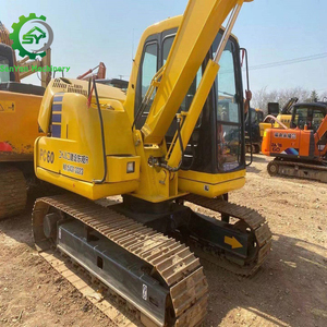 Excavadora hidráulica sobre orugas Komatsu PC60 usada a precio de fábrica, componentes de núcleo de excavadora de 6 toneladas, bomba de caja de cambios de motor PLC - Product Image 2
