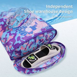 Cartoon Pattern Swimming Pool Training Equipment Storage Bag Swimming Bag <b>Drawstring</b> <b>Backpack</b> - Product Image 4