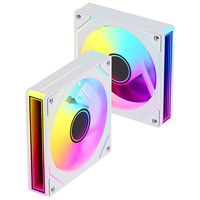 SNOWMAN 120mm RGB marco PWM ventilador de caja fuerte brillo LED 6Pin conector PC Gaming ventilador de refrigeración para gabinete de computadora de escritorio