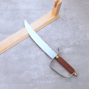 Resafy <span class=keywords><strong>pour</strong></span> Saber, tire-bouchon en acier inoxydable avec manche en bois plat, écologique, durable, design luxueux, coffret cadeau promotionnel, ouvre-bouteille à vin mousseux - Product Image 6