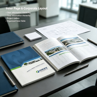 Brochure d'entreprise sur la protection de l'environnement et la gouvernance - Reliure parfaite, papier couché et carton duplex