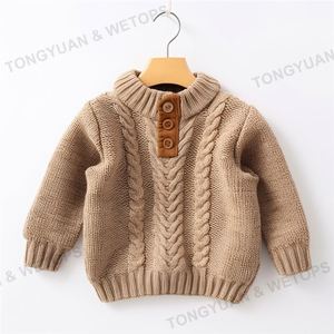 2025 automne hiver nouveau Design personnalisé coton acrylique tricot enfants chandails enfants demi-quart fermeture éclair <span class=keywords><strong>pull</strong></span> bébé <span class=keywords><strong>garçon</strong></span> chandails - Product Image 5