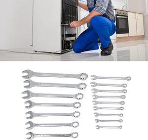 Combination <strong>Wrenches</strong> 8-32mm Purpose Pentalobe <strong>Open</strong> <strong>End</strong> Spanner <strong>Wrench</strong> <strong>Set</strong> Steel for Automotive Industrial with Storage Bag - Product Image 5