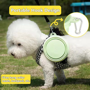 Tazón Portátil Plegable para Mascotas en Colores Macaron, para Uso en Exteriores, Comedero de Silicona Plegable para Perros y Gatos, Ecológico - Product Image 4