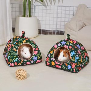 Cama para Cobayas y Hámsteres Hedgeink, Paquete de 2, Escondite para Conejos, Almohadillas Suaves Lavables con Base Antideslizante, Jaula para Animales Pequeños para Erizos - Product Image 2