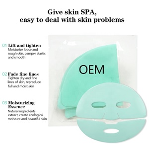 Masque facial coréen Hydro Bio Collagène en gelée véritable au thé vert, anti-rides, hydratant et raffermissant pour peaux sèches - Product Image 2