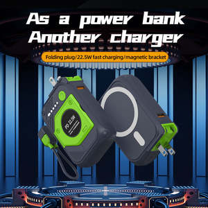 พาวเวอร์แบงค์แบบพกพาบางเฉียบ 2-in-1 ชาร์จเร็ว 10000mAh พร้อมโลโก้สั่งทำพิเศษ แบตเตอรี่สำรองไร้สาย 22.5W ชาร์จเร็วสุดแรง - Product Image 4