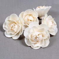 Recharge de diffuseur à bâtonnets en coton écologique, fleur en bois Sola naturelle faite à la main pour la décoration de la maison, du bureau et de l'hôtel