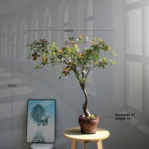 Plante Artificielle Haut de Gamme <span class=keywords><strong>en</strong></span> Plastique, Style Zen Chinois, pour Salon de Thé, Bureau, Décoration d'Îlot de Table - Product Image 5