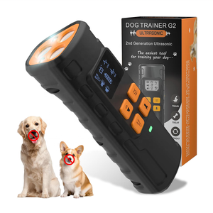 Saijzek. Neuheit Wiederaufladbares 2200mAh LCD Hundeabwehrgerät Trainingsgerät Ultraschall Anti-Bell Hundebellen-Kontrollgerät - Product Image 1