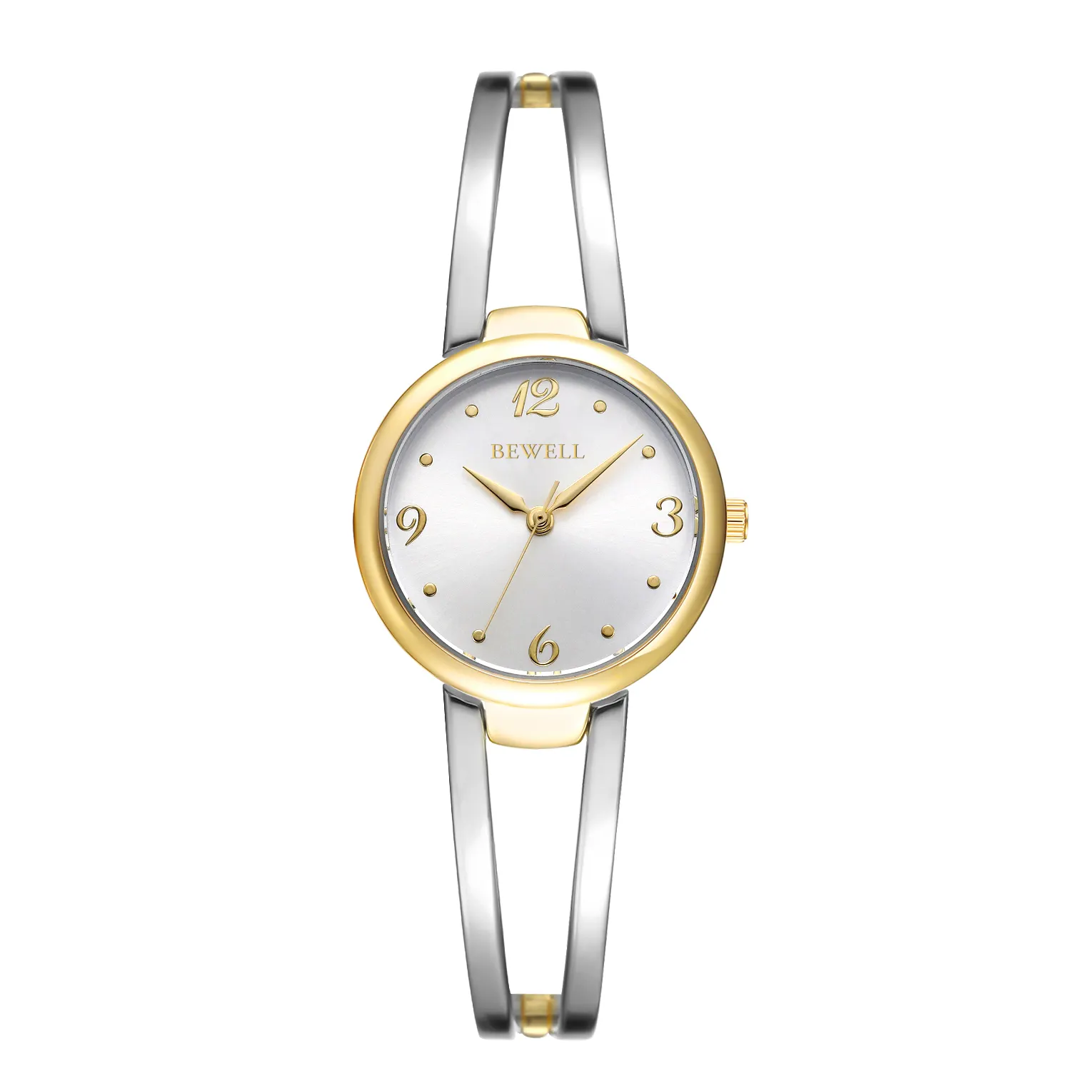 Fashion Waterproof Golden Silver Classic Quartz Lady Watch