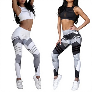 Leggings de Yoga para Mujer, Spandex/Nailon, Elásticos en 4 Direcciones, Secado Rápido, Transpirables, Ecológicos, Tallas Grandes, Colores Personalizados, Ropa de Gimnasio - Product Image 3