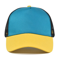 Casquette de baseball en mousse à 5 panneaux unie avec cordon, logo personnalisé imprimé ou brodé, casquettes de baseball en gros