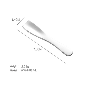 Logo personalizzato in metallo spatola per il trucco Scoop Premium smeriglio promozionale per <span class=keywords><strong>Manicure</strong></span> - Product Image 2