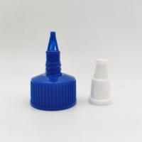 Tapas de Plástico PP de 18 mm con Rosca para Botellas de Tinta, Tapas de Plástico con Rosca para Uso en Productos Capilares y Empaquetado