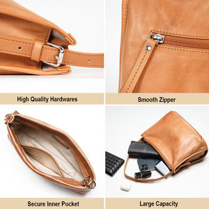 Sacs fourre-tout bandoulière en cuir véritable tanné végétal, brodés, style vintage, nouveau design, pour femmes, vente en gros personnalisée, pour l'été et l'automne - Product Image 3