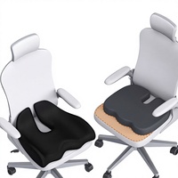 Nouvelle coussinette ergonomique pour chaise de bureau et de voiture avec mousse à mémoire de forme haute densité, base antidérapante, soulagement des douleurs sciatiques et du coccyx, coussin de siège