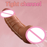 Dildo de Silicona Suave 2 en 1 con Diseño Realista de Vagina y Pene, Masturbadores Masculinos con Textura 3D Realista para la Masturbación Masculina
