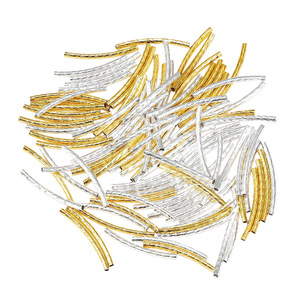 18K Gold And Silver Iron Tapered <b>Tube</b> For Necklace Making DIY Jewelry Component Bend <b>Tube</b> S <b>Tube</b> Jewelry <b>Finding</b> - Product Image 4