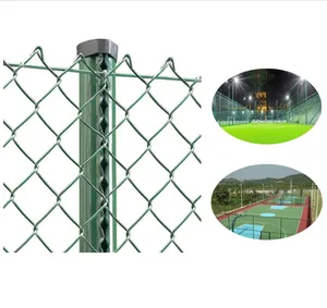 Fence Panel Chain for Sport Game Chain Link Fence Cyclone Wire Mesh Factory Low Price 100ft Galvanized Black Metal Iron Weave