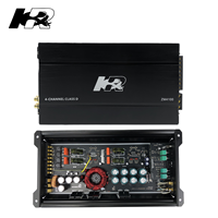 Amplificateur 4 canaux classe D/AB 14,4 V 100 W x 4 avec étage de puissance PWM et double crossover pour haut-parleurs de voiture avant/arrière