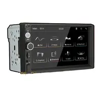 Radio con GPS para coche, reproductor multimedia con Android, pantalla táctil de 7 pulgadas, 2 DIN, DVD, universal, modelo