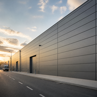 Panneau composite en aluminium revêtu de PVDF pour façade de bâtiment |   Revêtement mural extérieur léger en ACP