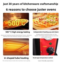 Four à pizza électrique commercial double couche Jia Si Te EP-1 avec fond en briques pour la cuisson de gâteaux et de tartes aux œufs, garantie 1 an
