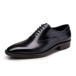 Chaussures de ville souples et décontractées pour hommes, style brogue à lacets, chaussures plates Oxford formelles pour le bureau, rehaussantes, automne - Product Image 4