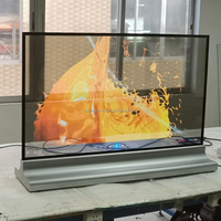 30 ''55'' 70 ''Machine d'affichage publicitaire Oled transparente double face ultra mince à écran Oled 4K