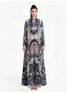 Abaya di Lusso Plissettata in 20 Colori, Stile Dubai Ramadan <span class=keywords><strong>Turchia</strong></span>, Caftano Islamico, Cardigan Ampio per Musulmane, Vestito Floreale Kimono - Product Image 3