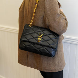 Bolso Cuadrado al por Mayor Directo de Fábrica para Mujer, Bolso Bandolera con Cadena y Patrón de Rombo, Bolso de Hombro de Diseñador para Mujer - Product Image 4