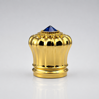 Capuchon de flacon de parfum en alliage de zinc en gros, avec logo personnalisé, en zamac de luxe, modèle Fea15, avec insert, pour moules existants