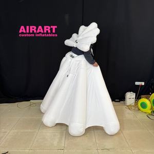 Disfraz Inflable de Flor Noble para Bailar, Disfraz de Falda de Flor Inflable para Actividades de Desfile y Fiesta - Product Image 4