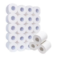 Papier toilette personnalisé en gros, 2, 3 ou 4 plis, en pâte de bois vierge, écologique et jetable dans les toilettes