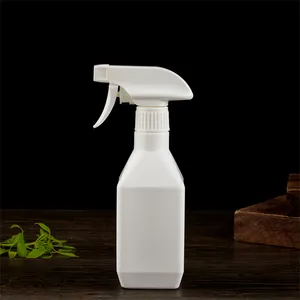 300ml 500ml sang trọng rỗng PE tất cả nhựa kích hoạt Spray Chai để làm sạch các giải pháp khử trùng