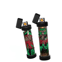 Briquet électronique portable rechargeable USB Vozol Fumot 2026, coupe-vent, pour fumeurs, stock UE